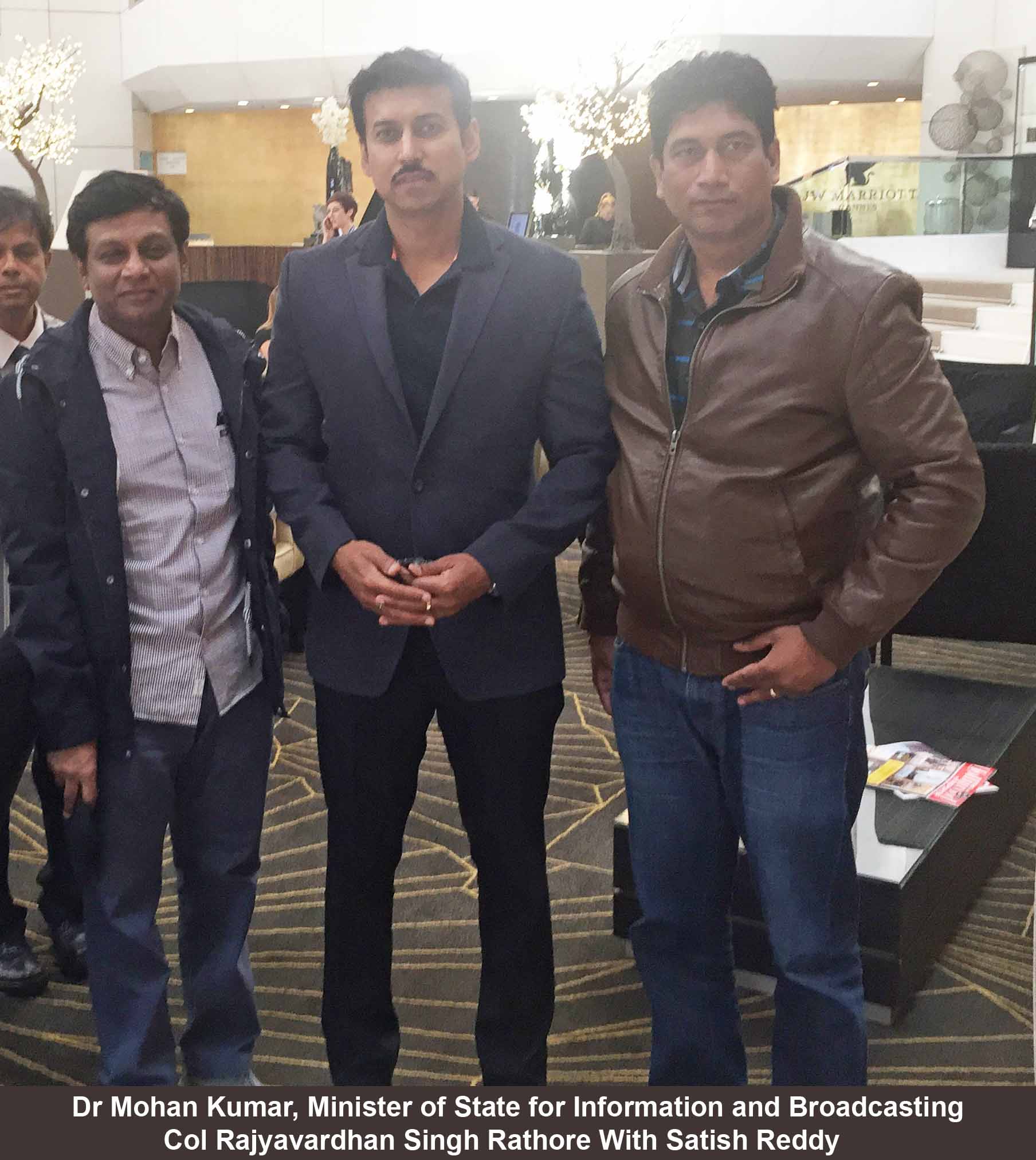 Minister of State for I&B Col. Rajyavardhan Singh Rathore promotes Fil